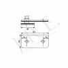 225 - SS 304 Brushed 180 Degree Glass to Wall Clip - Image 2