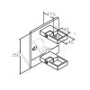 Fascia Mount Post Base - Square, Flat - Image 2