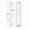 276D - Cylindrical Titanium Black Straight Ladder Pull - Image 2