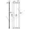 727 - Decorative Back-to-Back Door Pull 30"(770mm) - Image 2