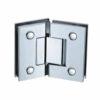 46-135 - Brass Shower Door Hinge 135 Degree Glass to Glass Square