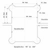 46-90B - Brass Shower Door Hinge 90 Degree Glass to Glass Square - Image 2