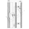 429B - Square Profile Ladder Pull with Walnut - Image 2