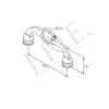 Post Mount Stand Off Bracket - Round, Double Arm - Image 2