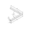 90 Degree Connector - Low Profile Caprail - Image 2